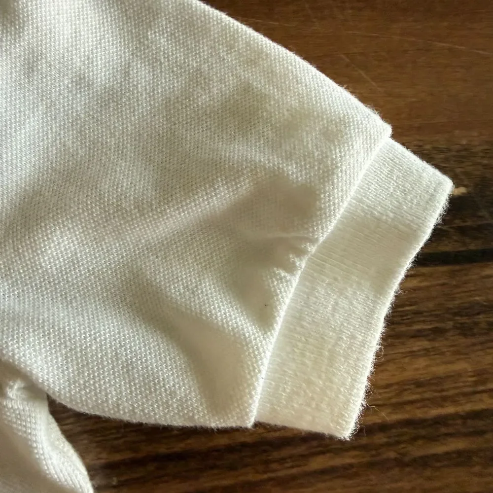 Vintage OshKosh White Camp Branded Polo Boys' 7